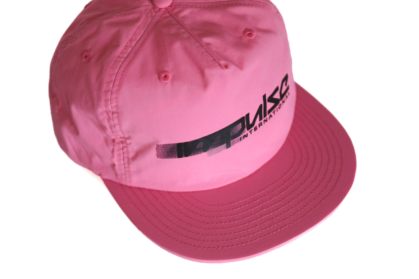 Blur Logo Surf Snapback Hat (Pink)
