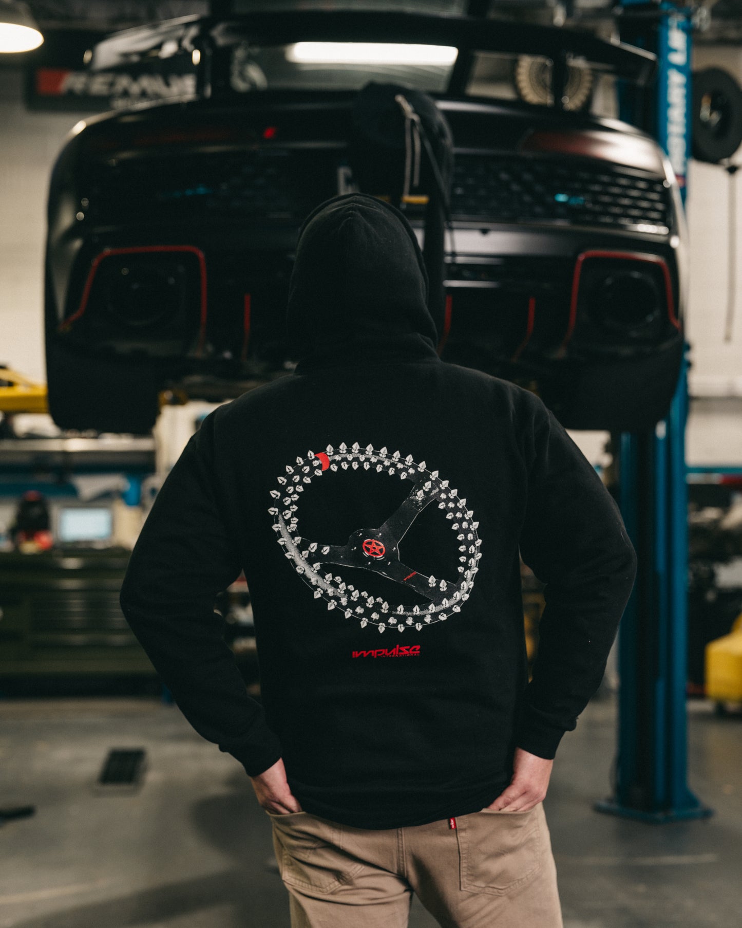 Satan Take The Wheel Pullover Hoodie (Black)