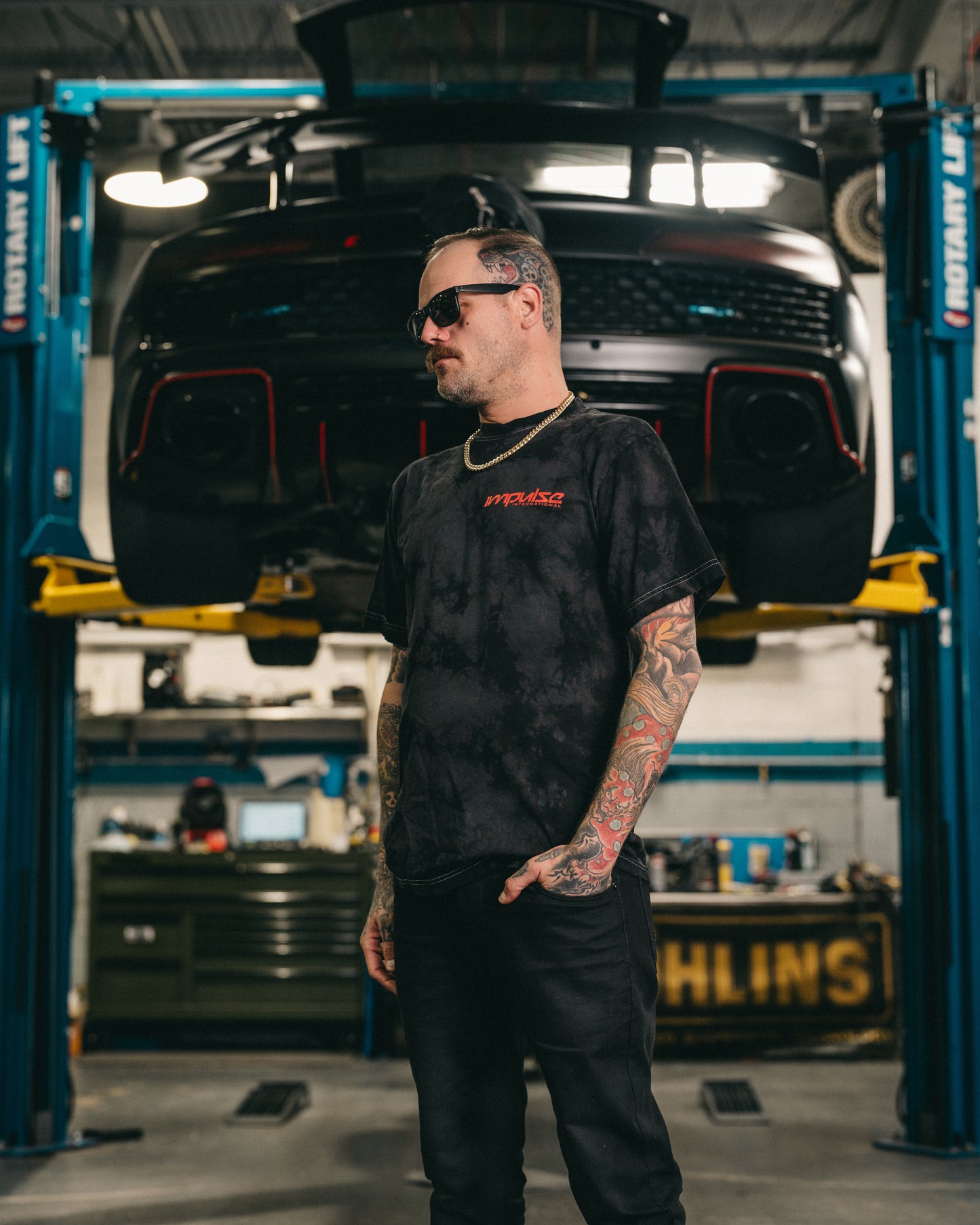 Satan Take The Wheel T-Shirt (Concrete Dye)