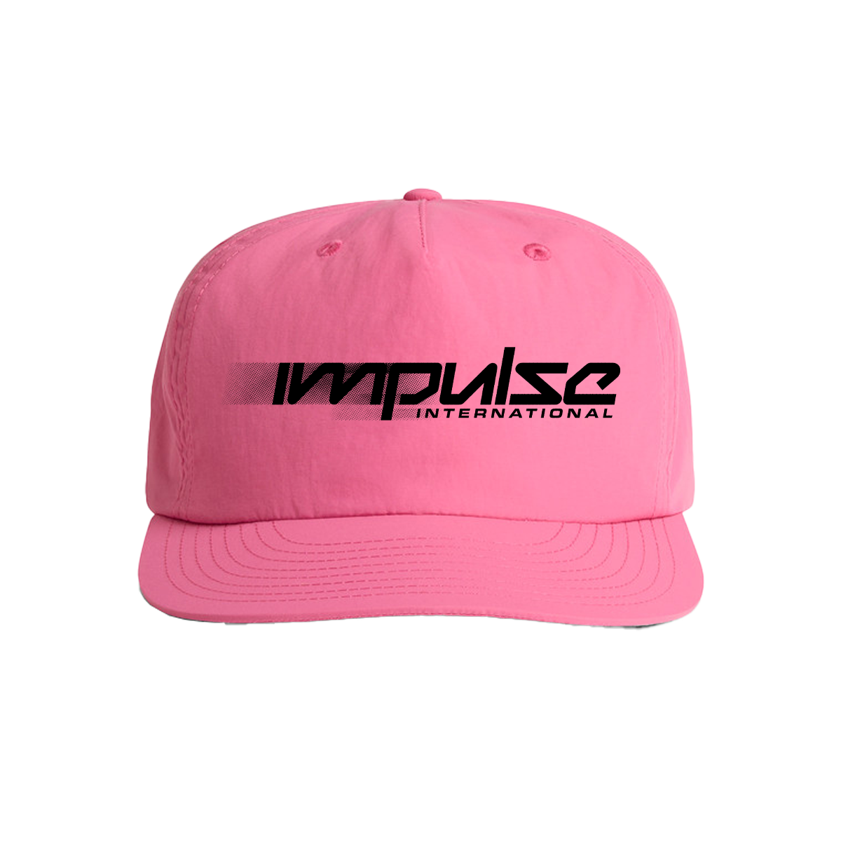 Blur Logo Surf Snapback Hat (Pink)