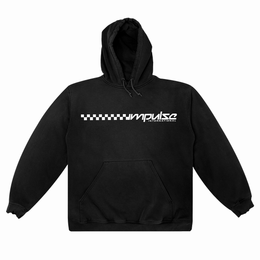 Flag Raceway Pullover Hoodie (Black)